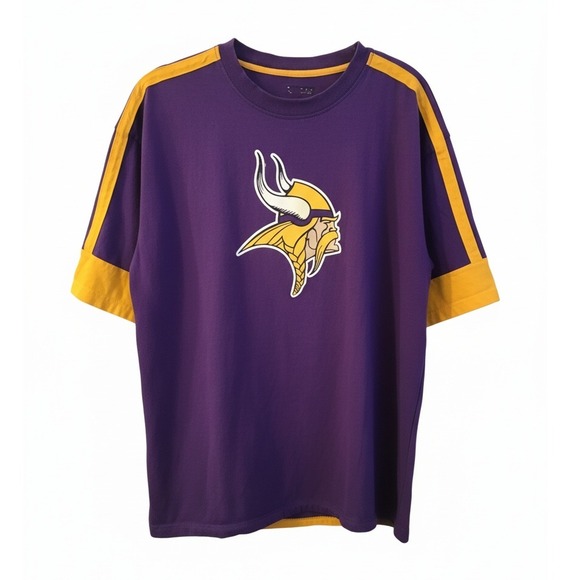Minnesota Vikings Vintage Yellow Purple T-Shirt XL NFL Football - Picture 1 of 7